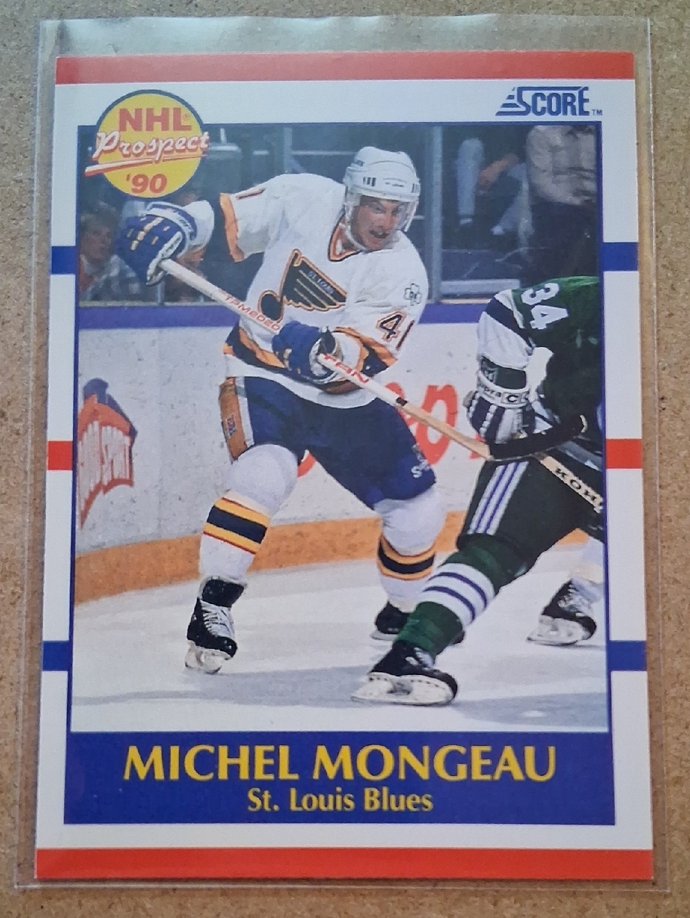 Michel Mongeau St. Louis Blues Hockey Rookie Cards